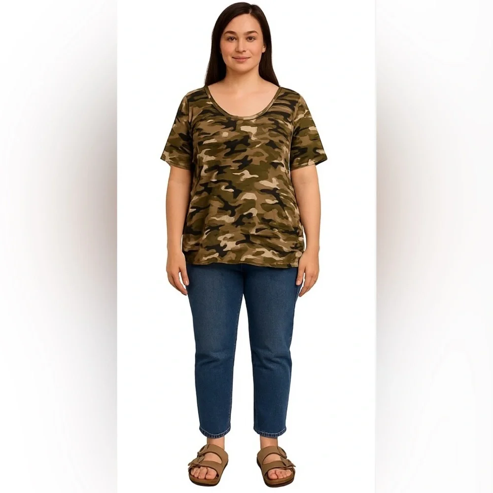 Camouflage Print T-Shirt